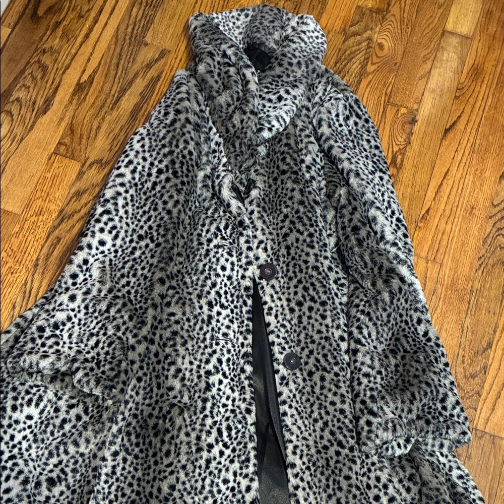Womens Leopard Print Faux Fur Coat ❤️🔥🔥🔥